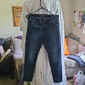 American Eagle Outfitters Dark Blue Skinny Jeans
